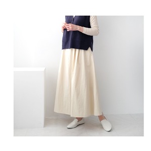 더캐시 워싱 cotton 밴딩 skirt
